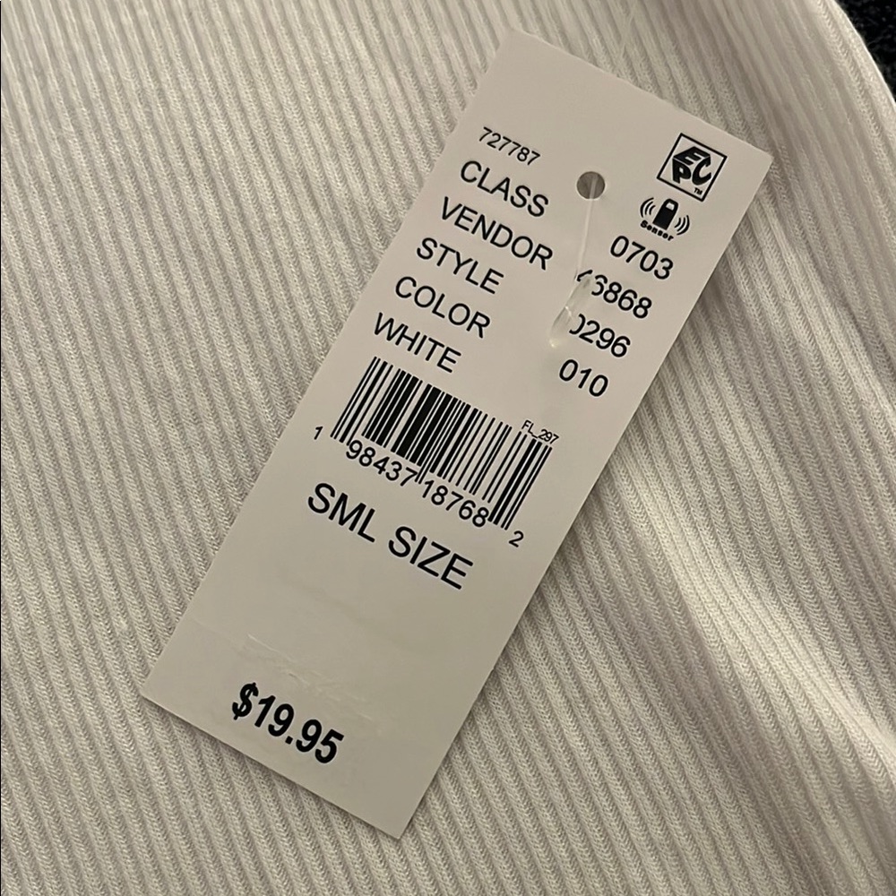 PacSun White Ribbed Crop Top - Picture 4 of 4